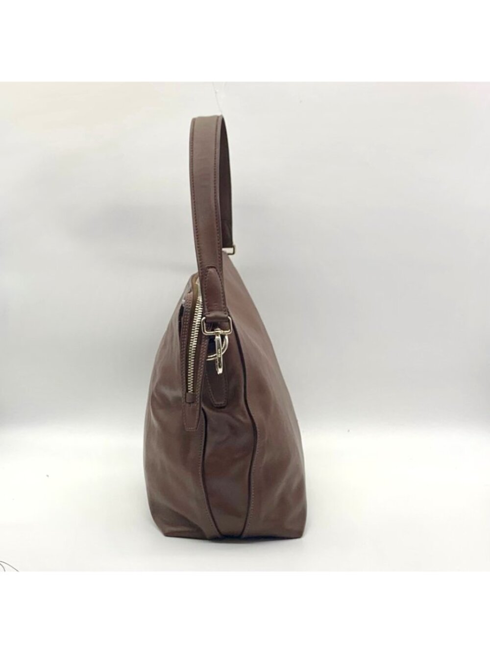 Prada Brown Cervo Leather Hobo Bag - Picture 3 of 16